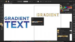 How to add gradient to text in Adobe Illustrator