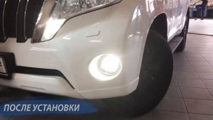 Противотуманные фары MTF, установка в Toyota Land Cruiser Prado