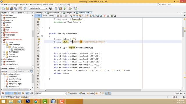 how generate barcode numbers in java смотреть онлайн