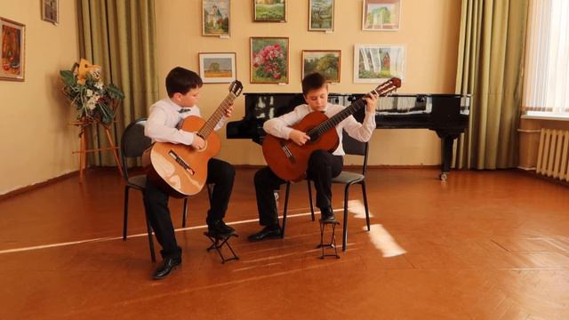 Дуэт гитаристов "Ритм" Шулаков Аким и Шулаков Елисей 2 класс МБУДО "Чеховская ДШИ" смотреть онлайн