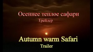 Осеннее теплое сафари. Трейлер