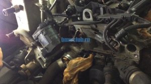 BMW N47 Чистка от сажи канала EGR в  ГБЦ