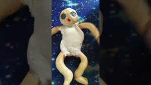 самодельный реборн инопланетянин ? мой первый мини реборн не судите строго!