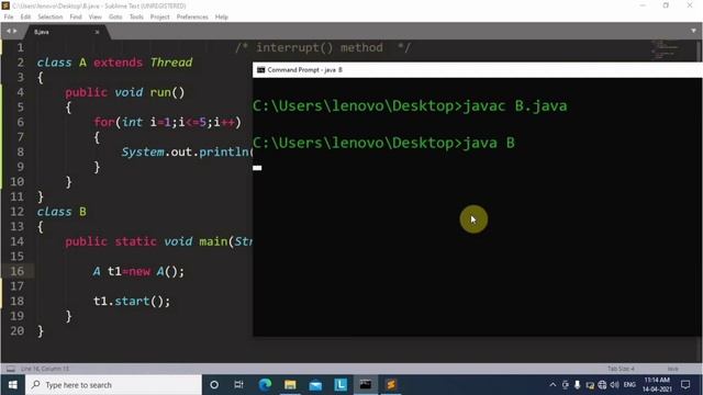 interrupt() method in java multithreading | Learn Coding смотреть онлайн
