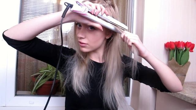 КАК  БЫСТРО НАКРУТИТЬ ВОЛОСЫ УТЮЖКОМ  | Прически на средние волосы