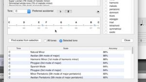 Как определить тональность песни