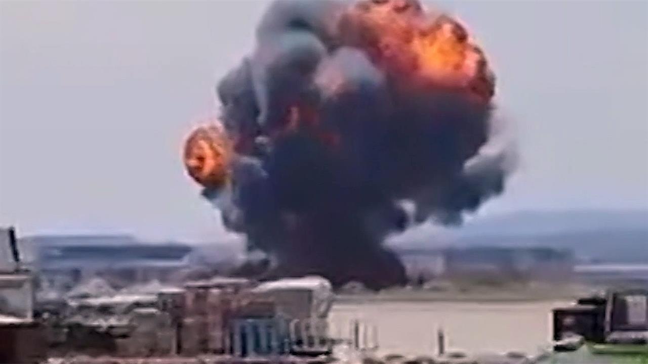 В районе авиабазы Сарагоса произошло крушение истребителя американского производства F-18