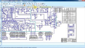Восстановленная электрическая схема магнитофона-приставки Вега-МП-120С 1987г.