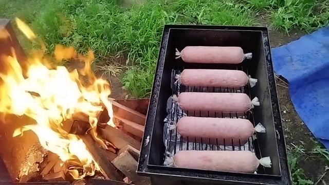 Копчение колбасы из фермерской свинины ч. 1