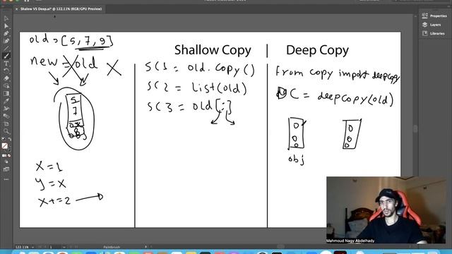 Shallow VS Deep Copy in Python (Arabic)