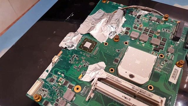 Пайка бессвинцового BGA-чипа на ИК станции без термопрофиля смотреть онлайн