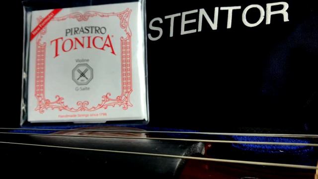 Comparison of the Stentor II student violin with 4 different string set ups.