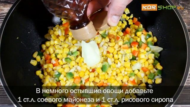 Корейская кухня: Кукуруза с сыром (Кон чхиджи)