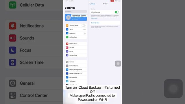 how to backup iPad mini 6 with iCloud#backup#iCloud#ipadmini#ipdad#iPhone#iPhone13#iPhone12#iPhone1