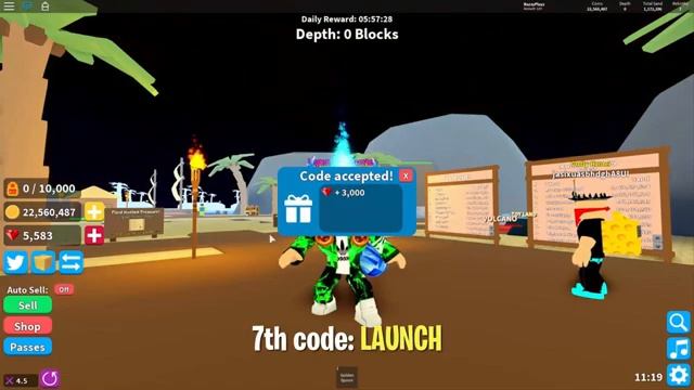 12 WORKING ROBLOX TREASURE HUNT SIMULATOR CODES! JUNE 2019 смотреть онлайн