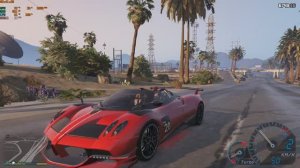 GTA V Pagani Huayra звук двигателя из игры