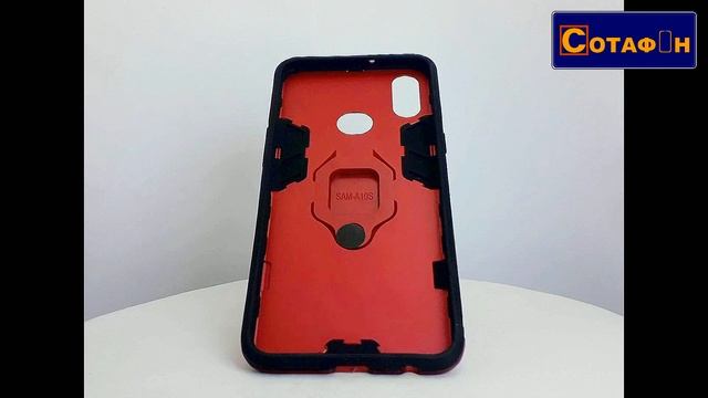 Ударостійкий чохол-накладка Transformer Ring for Magnet для Samsung Galaxy A10s SM-A107F Червоний