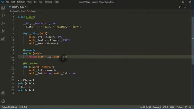 Python ООП геттеры сеттеры, декоратор property, classmethod, staticmethod