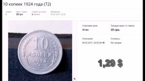 Стоимость монет 1924 года "СССР" 1,2,3,5,10,15,20,50 (коп) и 1 рубль.