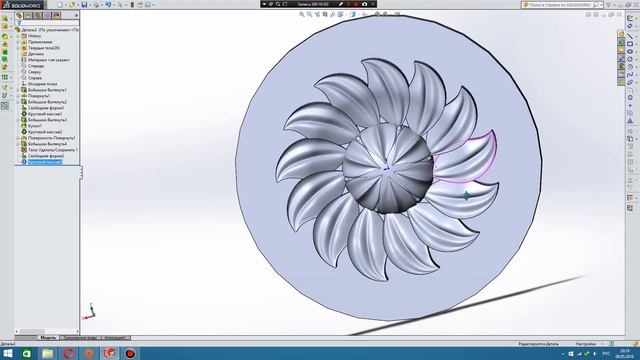 Моделирование резной розетки в Solidworks