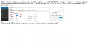 Wordpress: How to Update post status using meta data in Custom post TYpe?