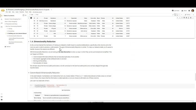 Data Wrangling 1: Dimensionality Reduction смотреть онлайн