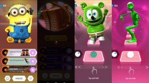 ? Minions vs Crazy Frog vs Gummy Bear vs Alien Dance ? Tiles Hop Edm Rush