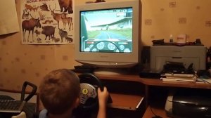 Мальчик 4-х лет играет в Дальнобойщики - 2