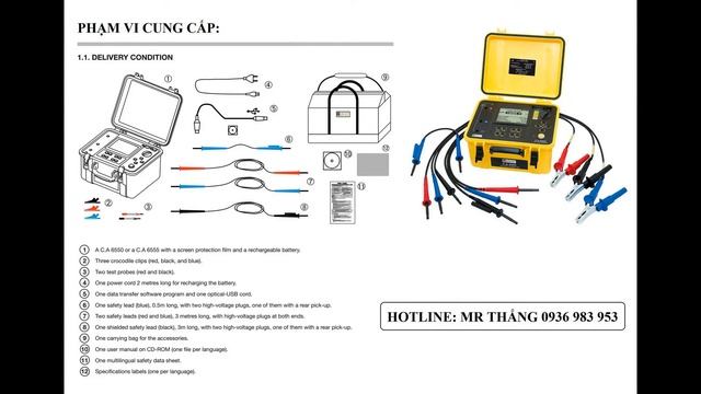 Thiết bị đo điện trở cách điện CA 6550 CA 6555 смотреть онлайн