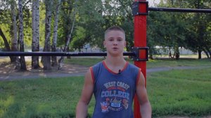 Стульчик вперед на турнике. Обучалка по Workout 23