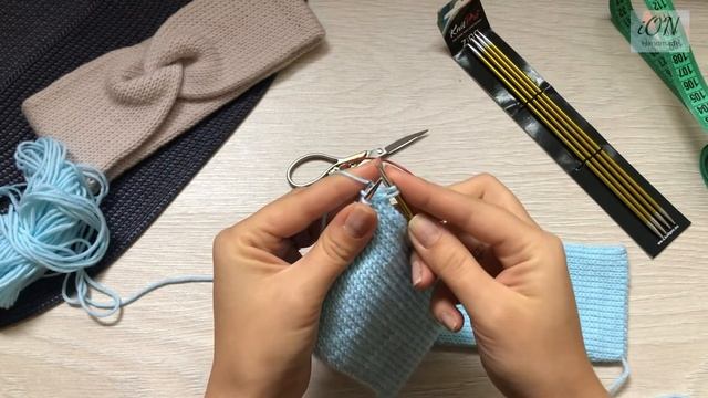Мастер класс: Повязка спицами из LANA GATTO Super Soft. ВТО мериносовой шерсти.