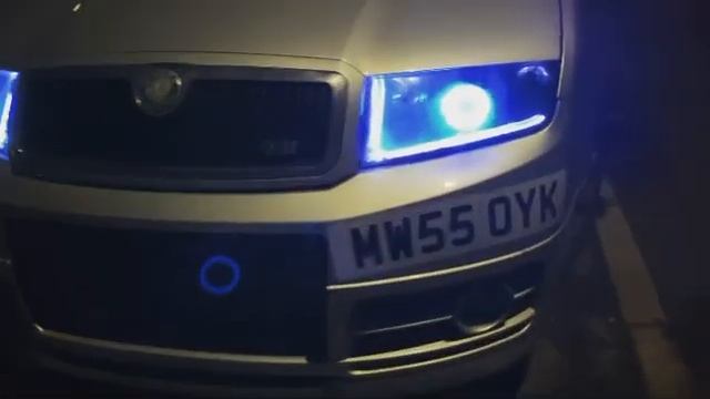 Mk1 Skoda fabia vrs custom headlights xenon (halos/drls) built in projectors смотреть онлайн