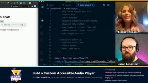 Build a Custom Accessible Audio Player (with Lindsey Kopacz) — Learn With Jason