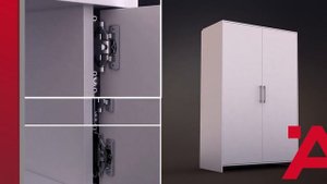 HÄFELE SLIDO F Park 72 50A  Установка раздвижной системы поворотно-задвижного типа в корпус шкафа