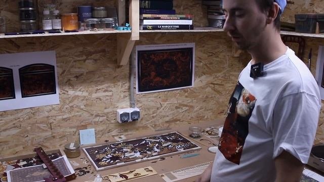 Woodworking Vlog 23 - Пилим черное дерево на шпон. Про наше маркетри.