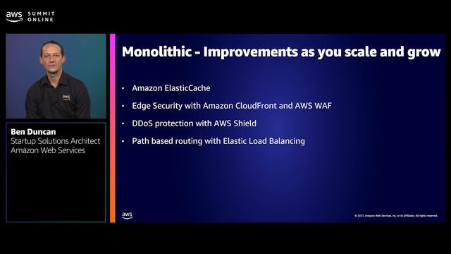 AWS Summit ANZ 2021-Deploying a surprisingly simple architecture for your early-stage startup смотреть онлайн