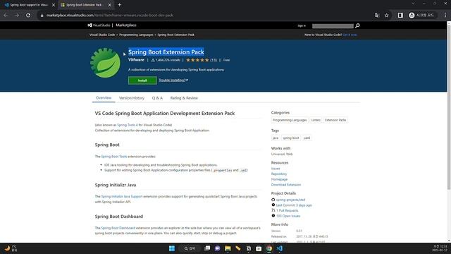 [ 나만의 개발 환경 설정 ] 1. Visual Studio Code (VSC) + Java + Gradle + Spring boot смотреть онлайн