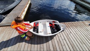 Детская парусно-моторная лодка Bumblebee II