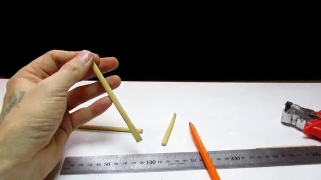 Шедевр из палочек для суши. Миниатюра. Сувенир на хоккейную тему. Поделки самоделки. смотреть онлайн