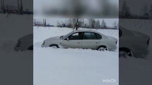 Субару Легаси по снегу