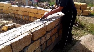 Армировка кладки из ракушечника. 2 способа