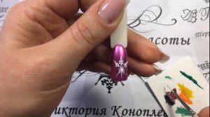 Как легко нарисовать снежинку? Ногти мастер маникюра