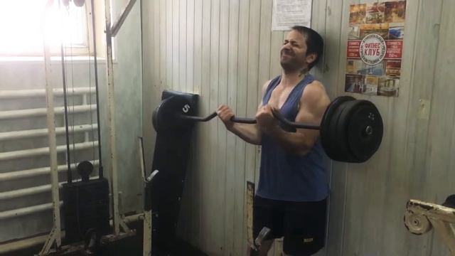 Подъем на бицепс 52 кг. Первая попытка.) смотреть онлайн