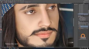 How to Fix Shiny & Oily Skin Using mixer Brush  in Photoshop - Quick and Easy  Retouching Tip