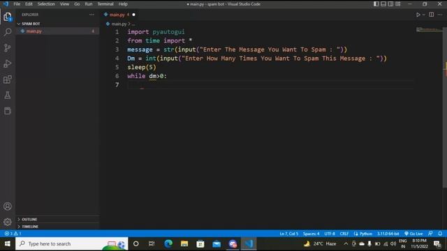 How to make a spam bot using python programing language ┃Python Tutorial┃LIGHT000 смотреть онлайн
