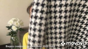 Готовая работа февраля//Стильный джемпер жаккардом// гусиные лапки