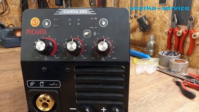 Ремонт полуавтомата Ресанта САИПА 200 нового образца смотреть онлайн