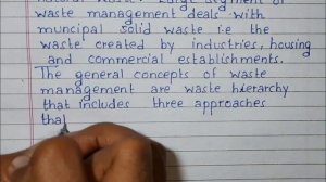 Write an essay on Waste Management | Essay Writing | English