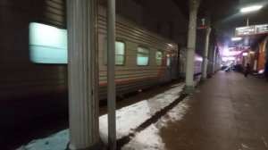 Электровоз! ЭП2К 377 с пасс. поездом С. Петербург Архангельск на станции Тверь