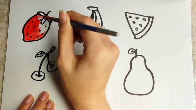 Fruits Drawing, Painting & Coloring For Kids and Toddlers_ Child Art смотреть онлайн